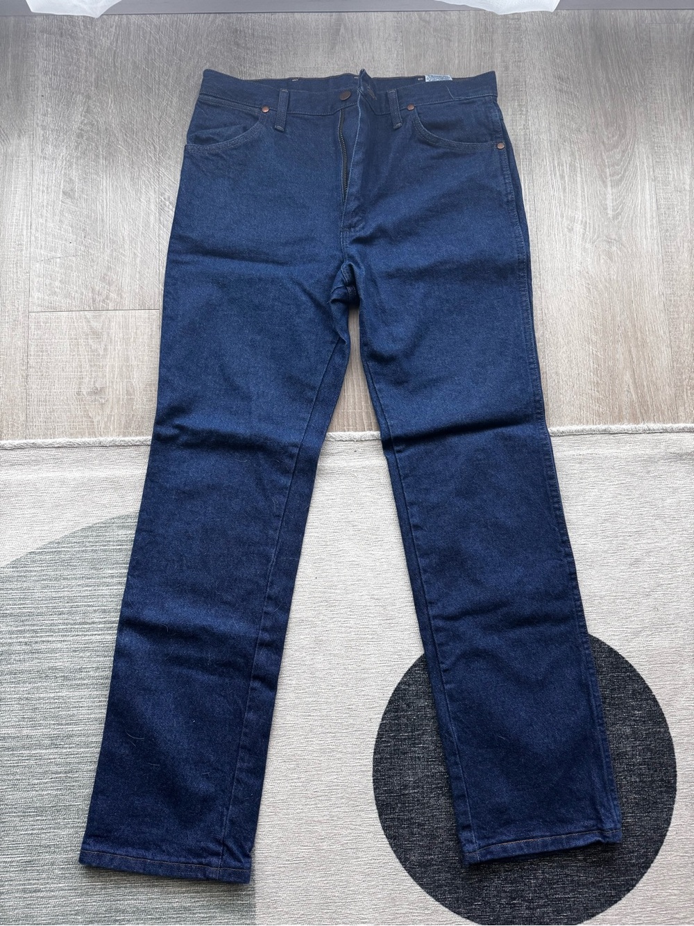 Wrangler Dark Blue Straight-Leg Jeans
